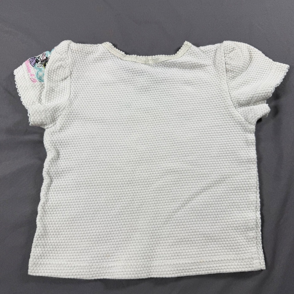 Vintage Mickey & Co Disney Minnie Mouse White Waffle Knit Cropped Top 2T 3T - Picture 7 of 7